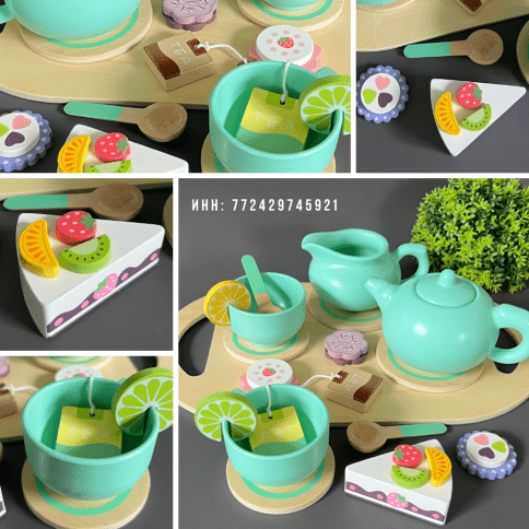 Детский игрушечный чайный набор с десертами и аксессуарами «Волшебный Чайный Сервиз» фото 2