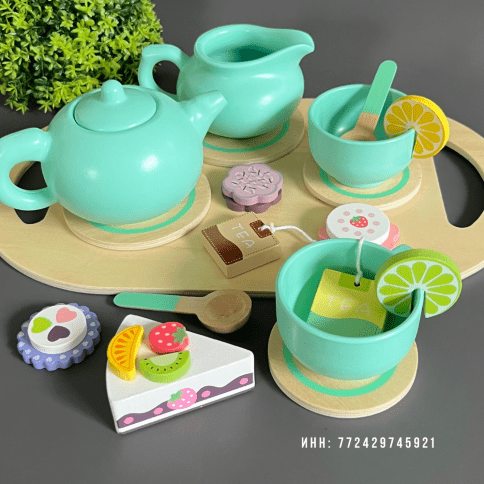 Детский игрушечный чайный набор с десертами и аксессуарами «Волшебный Чайный Сервиз» фото 1