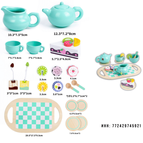 Детский игрушечный чайный набор с десертами и аксессуарами «Волшебный Чайный Сервиз» фото 4
